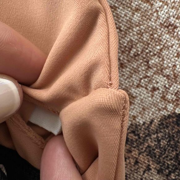 NWT Issa De Mar Bikini Top S Small Halter Neck Two Tone Tan Black Color Block - Picture 4 of 6